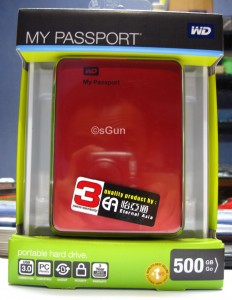 Package - WD My Passport 2.5" 500GB USB 3.0