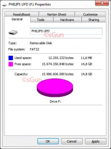 Properties – Philips USB 2.0 Flash Drive 16GB Eject Edition