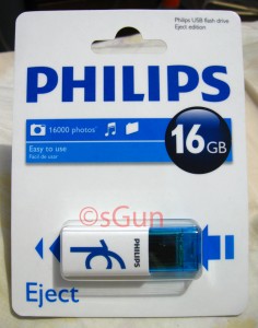 Front Package – Philips USB 2.0 Flash Drive 16GB Eject Edition